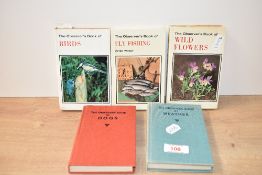 Five novels to include The Observer's Book of Fly Fishing by Peter Wheat, The Observer's Book of