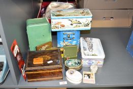 A selection of mid / late 20th century tin adverting boxes, to include a Tam O'Shanter tobacco