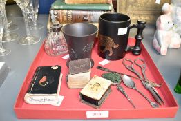 A rare 1960's Wedgewood black basalt Jasperware cup decorated with classical scenes, 9cm, sold