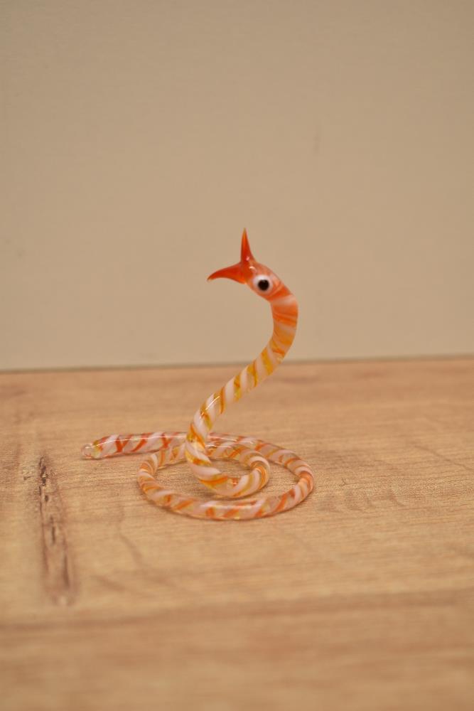 A collection of eleven mid-century hand blown glass animals to include snake, crocodile, horse, - Image 3 of 3