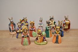 A group of twelve Royal Doulton bone china Bunnykins Series figures including characters from The
