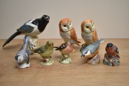 A large Beswick pottery Magpie study number 2305 designed by Albert Hallam sold alongside two