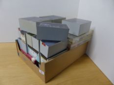 GB & WORLDWIDE COLLECTION IN 20+ PLASTIC CASES AND CONTAINERS LARGELY OFF PAPER Box with 20+