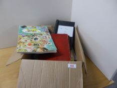 GB & WORLDWIDE - ALBUMS, LOOSE, COVERS + CIGARETTE CARDS Box with eclectic mix of bits and pieces
