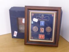 GB 1999/2000 PRESENTATION PACKS AND FRAMED MEMOMORIES OF A ROYAL CENTURY Box with presentation packs