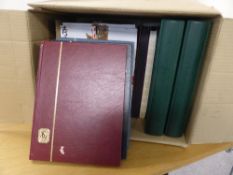 GB & WORLDWIDE - STOCKBOOKS, ALBUMS AND PACKETS FILLING BOX Hefty box with variety of stockbooks