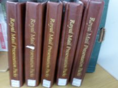 GB 1968-99 COMPREHENSIVE COLLECTION OF PRESENTATION PACKS IN RM ALBUMS 5 volumes of Royal Mail