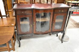 A Victorian mahogany chiffonier base, width approx. 123cm
