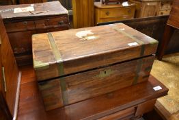 A 19th Century mahogany lap desk, approx. Width 45cm