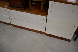 A selection of vintage bedroom furniture , possibly Schreiber