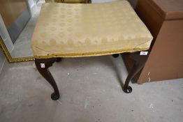 An early 20th Century dressing table stool