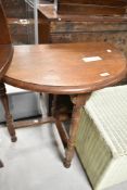 An early 20th Century mahogany occasional gateleg table