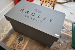 A shop style display box, branded for Radley Handbags, approx. 72 x 41 x 41cm