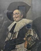 After Frans Hals (Dutch, 1582-1666) a colour print of his world famous painting 'The Laughing
