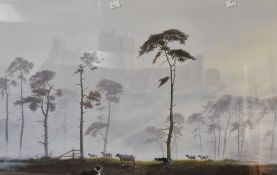 After Nigel Hemming (b.1957, British), coloured print, 'Shadow of the Past', framed and under glass,