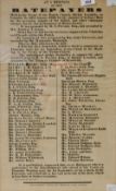 *local interest, a framed Victorian 'Ratepayers' poster, purtaining to a meeting held in the