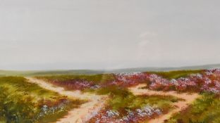 Morland (British 20th century) watercolour and body colour, a pair of Dartmoor scenes 'Leather Tor