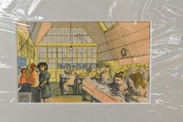 After Edward Bawden (British 1903-1989) a group of eight coloured lithographic prints, taken from '