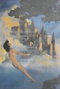 After Maxfield Parrish (1870-1966, American), coloured print, 'The Dinky Bird' - an illustration
