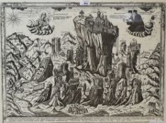 After Parthenios from Elassoa, monochrome print, 'The Monastery of Transfiguration and of The