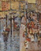 After Maurice Prendergast (1858-1924, American), coloured print, 'The Grand Canal, Venice',
