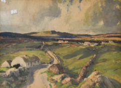 After James Humbert Craig (British 1877-1944) a 1930's coloured lithographic print, Irish