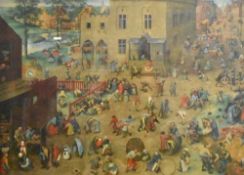 After Pieter Bruegel the Elder (Dutch c1525-1569) a modern colour print 'Children' renaissance