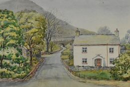 *local interest. J. Thornborrow (British) watercolour painting depicting a local rural scene.