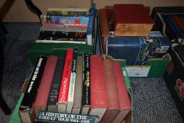 A large selection of books comprising titles The Secret War by Brian Johnson, Battle of Britain: The