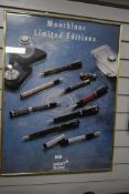 A Montblanc Limited Edition framed poster