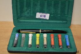 A Polygraph, West Germany technical drawing pen set in original case