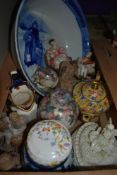 An Aynsley Cottage Garden trinket box, a Mason's Mandalay jug, a James Sadler golden chintz