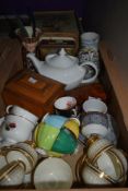 An Aderley harlequin part tea service having 12 pieces, a Grosvenor China part tea service in