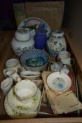 A Coalport Ming Rose ginger jar sold along with a Mason's Regency ginger jar, a vintage Lott's Tudor