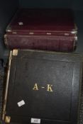 A vintage Capacity Steel Back Ledger and another similar.