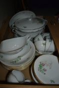 An S&Co Selb Heinrich part dinner service having rose bud design and approximately 40 pieces.