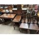 A set of four George III dining chairs together with a tea trolley, - Image 1 of 3