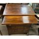 An 18th century style walnut chest with a rectangular crossbanded top above a brushing slide and - Image 2 of 2