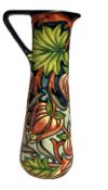 Moorcroft Shirley Hayes red ribbon pattern jug fro