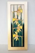 Moorcroft framed plaque Sierra pattern Vicky Lovat