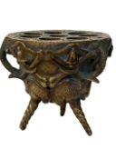 Brass oriental elephant stand
