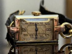 Jaeger LeCoultre art deco ladies bi metal wristwat