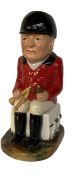 Prototype Winston Churchill hunting pink toby jug