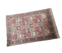 Very fine quality Iranian hand made silk rug 155x1