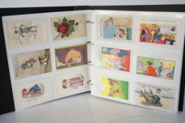 Over 200 vintage postcards