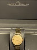 Jaeger-LeCoultre 9ct Gold case & strap vintage wri