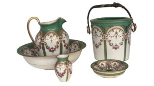 Copeland Spode Victorian 5 piece wash set circa 18
