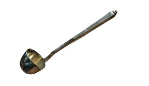 Georg Jensen early silver cream ladle with origina
