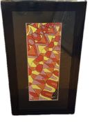 Framed Lorna Bailey watercolour