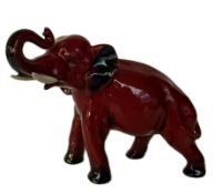 Doulton flambe elephant unsigned Noke